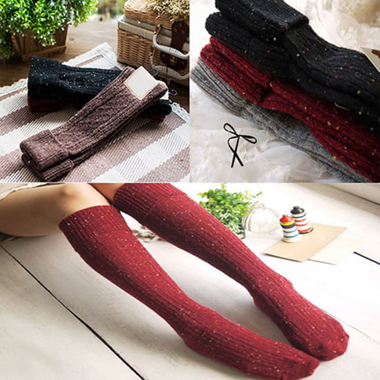 Women Ethnic Long Tobe Socks Winter Warm Thicken Stocking Breathable Outerwear 